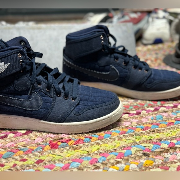 AJKO High OG Canvas ‘Obsidian’ size 10.5M. Air Jordan 1 KO (1985). - Picture 8 of 13